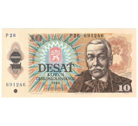 10 kčs 1986 P26