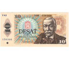 10 kčs 1986 V43