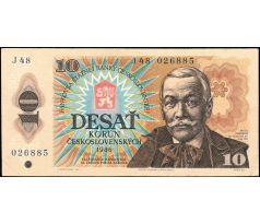 Vysoká séria 10 kčs 1986 J48