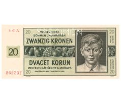 20 koruna 1944 S.01A specimen