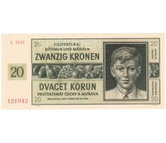 20 koruna 1944 S.39H specimen