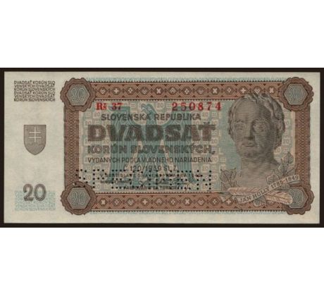 20 ks 1942 Rš 37 specimen