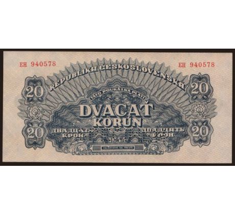 20 koruna 1944 EH specimen