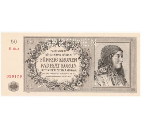 50 koruna 1944 04 A specimen