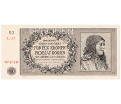 50 koruna 1944 19A specimen