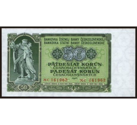 50 kčs 1953 MC neperforovaná
