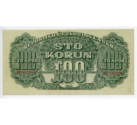 100 koruna 1944 HT neperforovaná