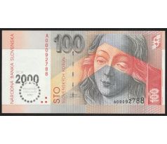 100 sk 1993 Bimilénium výrazny posun pri oreze bankovky