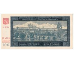 100 koruna 1940 S29Gb neperforovaná vzácnejšia séria