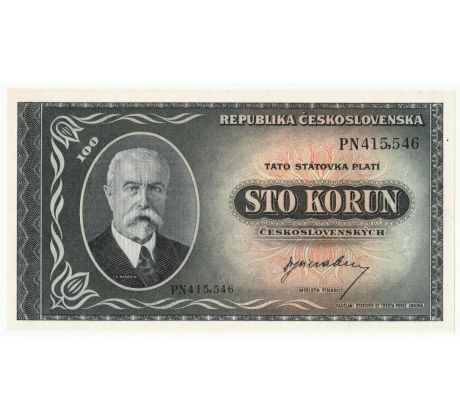 100 kčs 1945 PN neperforovaná
