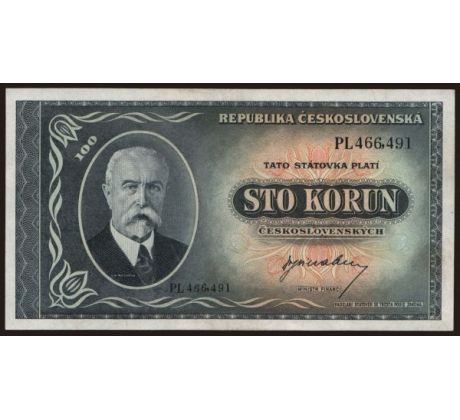 100 kčs 1945 PL neperforovaná