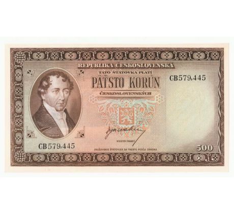 500 kčs 1945 posunutá 3md do oblúka vpravo dolu