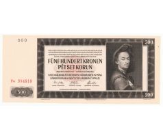 500 koruna 1942 Fa neperforovaná