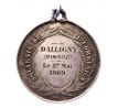 Strieborný žetón z roku 1869 Francúzsko