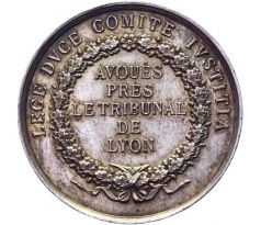Strieborný žetón "Avoués Près Le Tribunal de Lyon" AR Jeton 1860 - 1879 Francúzsko