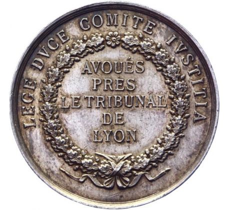 Strieborný žetón "Avoués Près Le Tribunal de Lyon" AR Jeton 1860 - 1879 Francúzsko