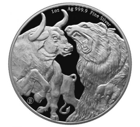 5 dollár 2022 Tokelau Býk a Medveď 1 Oz
