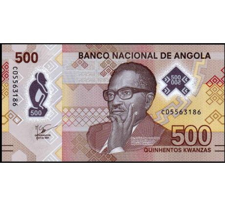 500 kwanzas 2020-24 polymerová bankovka