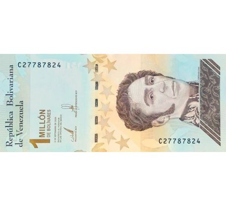 1 000 000 bolivares 2020 Venezuela pamätná bankovka