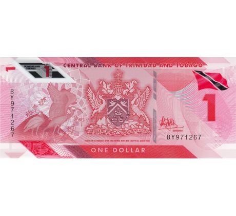 1 dollar 2020 Trinidad a Tobago polymerová bankovka
