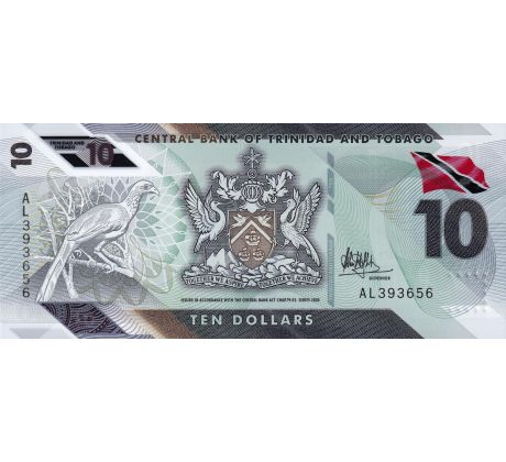 10 dollar 2020 Trinidad a Tobago polymerová bankovka