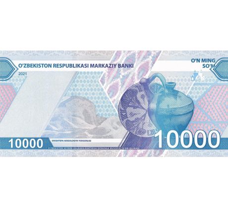 10 000 sum 2021 Uzbekistan