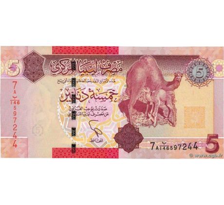 5 dinar 2012 Líbya