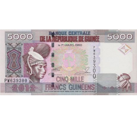 5 000 francs 2006-12 Guinea
