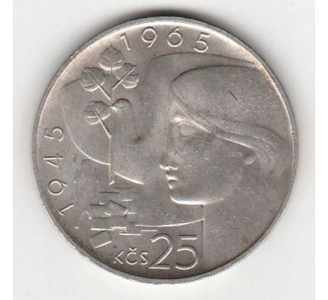 25 Kčs 1965 Oslobodenie ČSR