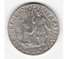 100 kčs 1948 Karlova univerzita