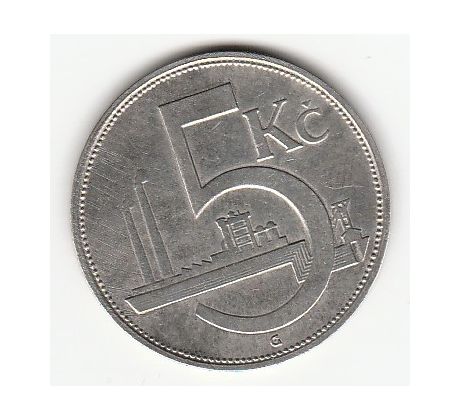 5 kč 1930 Továreň