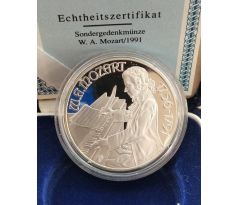 100 schiling 1991 W. A. Mozart PROOF