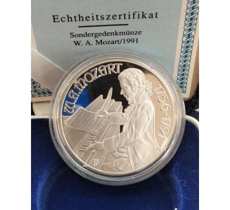 100 schiling 1991 W. A. Mozart PROOF
