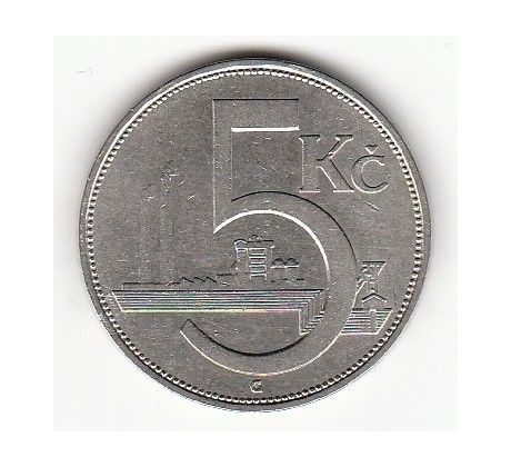 5 kč 1938 Továreň
