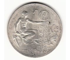 10 Kč 1930 Žena s lipou