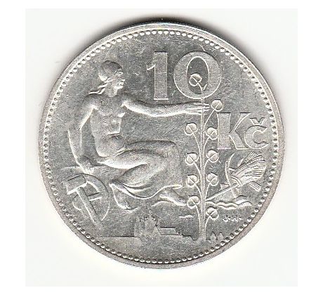 10 Kč 1931 Žena s lipou