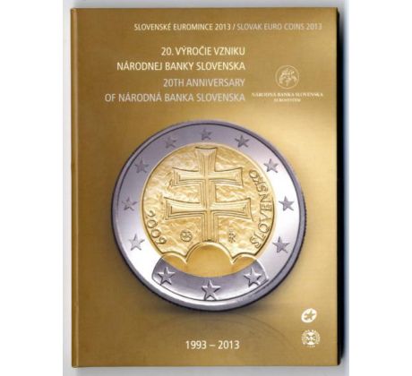 Sada slovenských euromincí NBS 2013 - 20. výročie