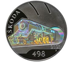 500 koruna 2021 Parná lokomotiva Škoda 498 Albatros PROOF