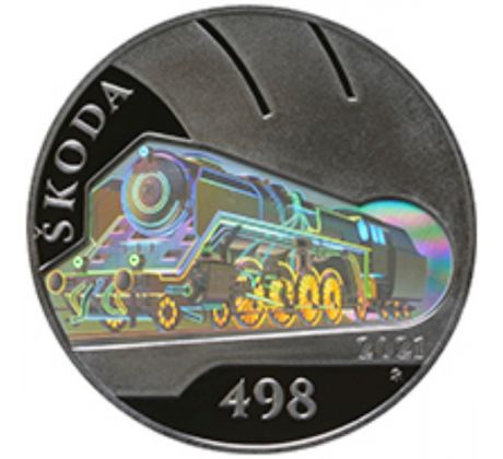 500 koruna 2021 Parná lokomotiva Škoda 498 Albatros PROOF
