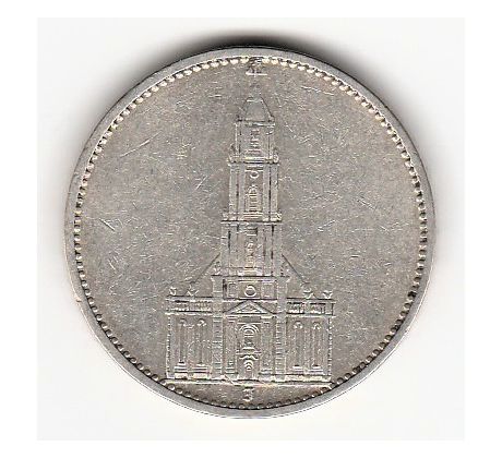 5 reichsmark 1934 J Nemecko 3.ríša