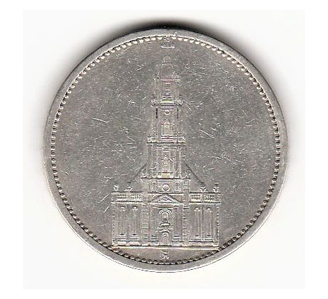 5 reichsmark 1934 A Nemecko 3.ríša