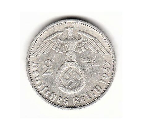 2 reichsmark 1937 F Nemecko