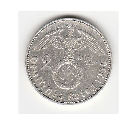 2 reichsmark 1938 J Nemecko