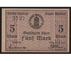 5 marka 1919 Nemecko Emden