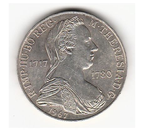 25 šiling 1967 250. výročie narodenia Márie Terézie