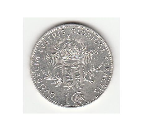 1 koruna 1908 Rakúsko Uhorsko 60. výročie vlády