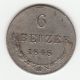 6 kreuzer 1848 A Rakúsko Uhorsko