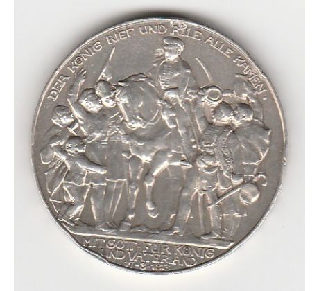 3 marka 1913 Nemecko pamätná minca