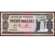 20 dollars 1966-89 Guyana