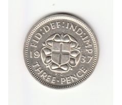3 pence 1937 Veľká Británia